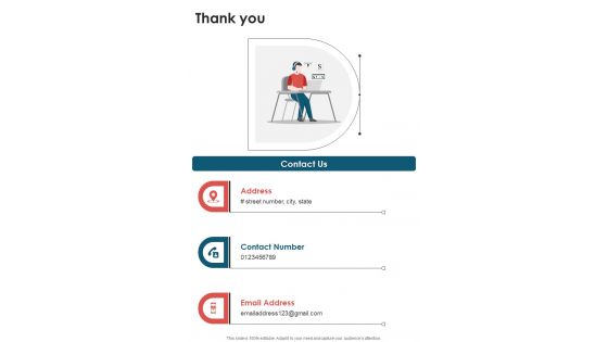 Visual Design Services Proposal Thank You One Pager Sample Example Document Visual Design Services Proposal Thank You One Pager Sample Example Document