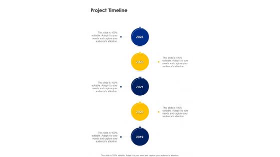 Visual Designing Freelancing Proposal Project Timeline One Pager Sample Example Document