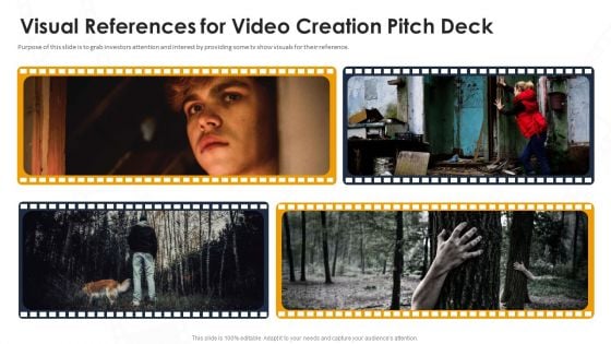 Visual References For Video Creation Pitch Deck Ppt Infographic Template Graphic Tips PDF