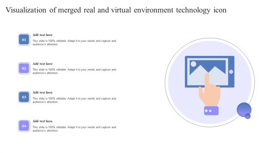 Visualization Of Merged Real And Virtual Environment Technology Icon Inspiration PDF