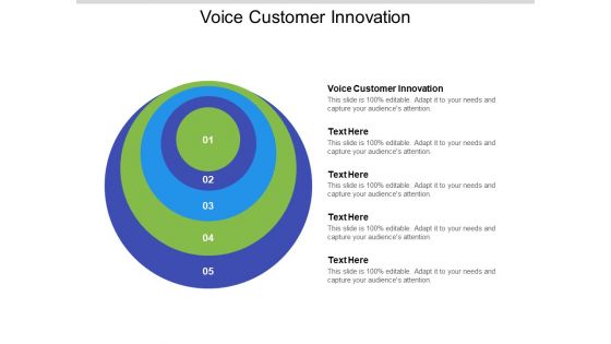 Voice Customer Innovation Ppt PowerPoint Presentation Show Cpb Pdf