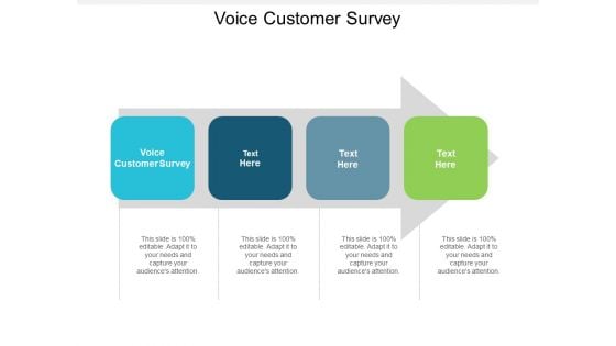 Voice Customer Survey Ppt PowerPoint Presentation Visual Aids Pictures Cpb