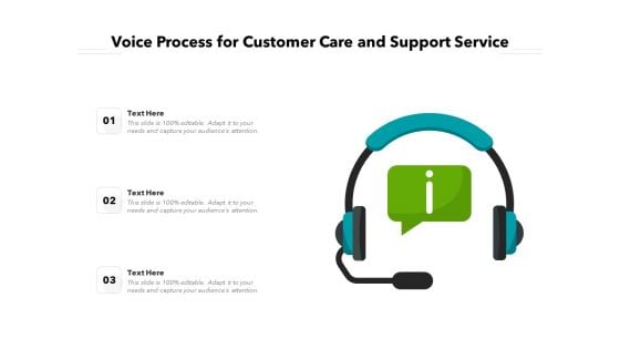 Voice Process For Customer Care And Support Service Ppt PowerPoint Presentation Gallery Background Image PDF