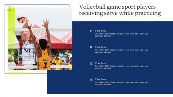 Volleyball Game Sport Players Receiving Serve While Practicing Professional PDF