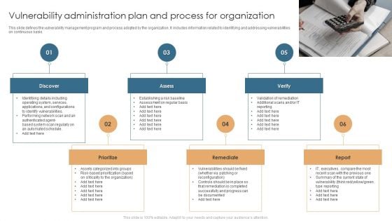 Vulnerability Administration Plan And Process For Organization Structure PDF Vulnerability Administration Plan And Process For Organization Structure PDF