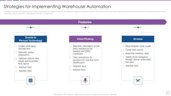 Warehouse Automation Deployment To Enhance Operational Efficiency Ppt PowerPoint Presentation Complete Deck With Slides Slide07