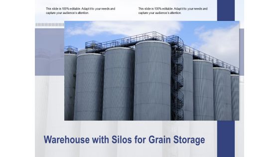 Warehouse With Silos For Grain Storage Ppt PowerPoint Presentation File Summary PDF