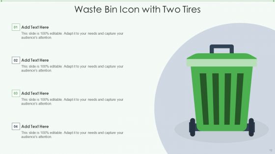 Waste Bin Icon Ppt PowerPoint Presentation Complete With Slides