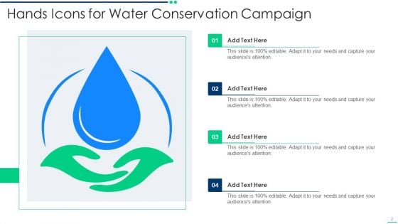 Water Conservation Icon Ppt PowerPoint Presentation Complete Deck With Slides