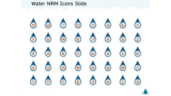 Water NRM Icons Slide Ppt Infographic Template Infographics PDF