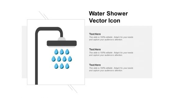 Water Shower Vector Icon Ppt PowerPoint Presentation Professional Slideshow