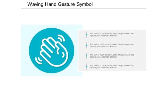 Waving Hand Gesture Symbol Ppt PowerPoint Presentation Slides Infographic Template