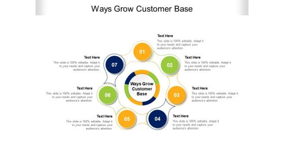 Ways Grow Customer Base Ppt PowerPoint Presentation Styles Background Image Cpb Pdf