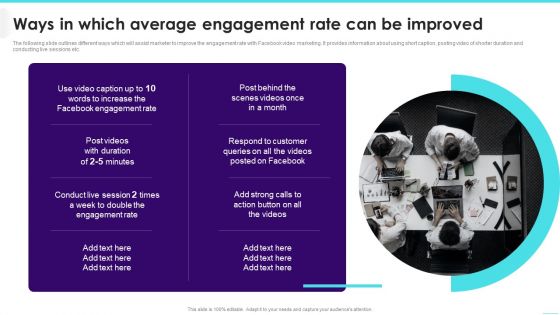 Ways In Which Average Engagement Rate Can Be Improved Background PDF