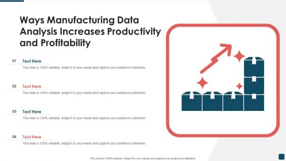 Ways Manufacturing Data Analysis Increases Productivity And Profitability Template PDF