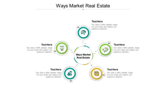 Ways Market Real Estate Ppt PowerPoint Presentation Pictures Graphics Cpb