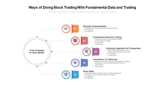 Ways Of Doing Stock Trading With Fundamental Data And Trading Ppt PowerPoint Presentation Infographic Template Templates PDF