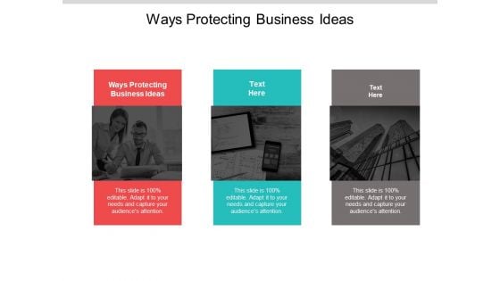 Ways Protecting Business Ideas Ppt PowerPoint Presentation Outline Portfolio Cpb Ways Protecting Business Ideas Ppt PowerPoint Presentation Outline Portfolio Cpb