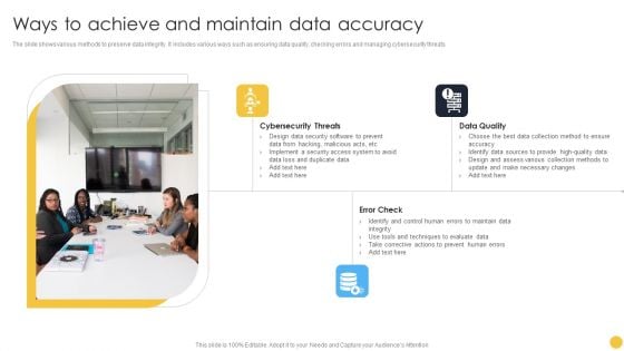 Ways To Achieve And Maintain Data Accuracy Download PDF Ways To Achieve And Maintain Data Accuracy Download PDF
