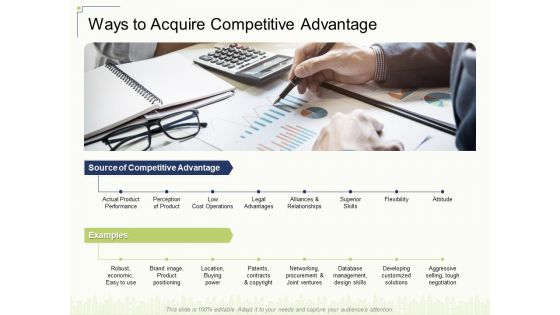 Ways To Acquire Competitive Advantage Ppt Slides Outfit PDF