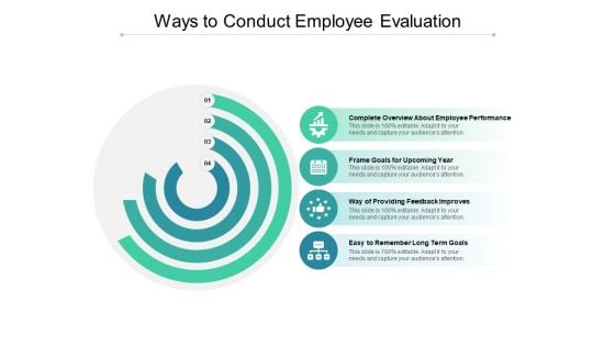 Ways To Conduct Employee Evaluation Ppt PowerPoint Presentation Icon Graphics Download