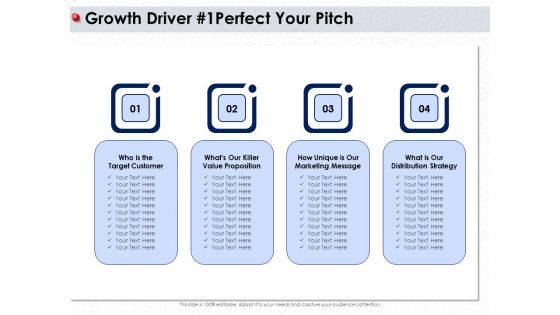 Ways To Design Impactful Trading Solution Growth Driver 1 Perfect Your Pitch Ppt Gallery Templates PDF