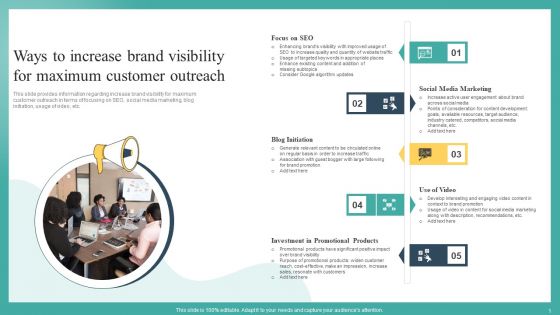 Ways To Increase Brand Visibility For Maximum Customer Outreach Elements PDF