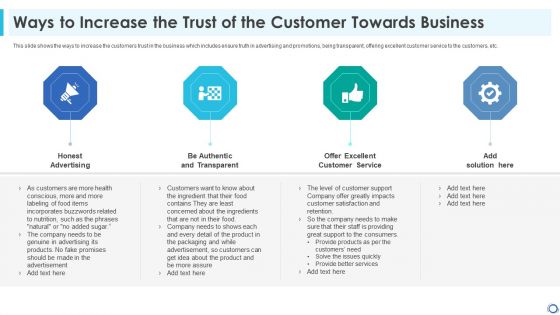 Ways To Increase The Trust Of The Customer Towards Business Pictures PDF Ways To Increase The Trust Of The Customer Towards Business Pictures PDF