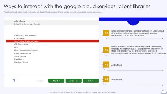 Ways To Interact With The Google Cloud Google Cloud Computing System Pictures PDF
