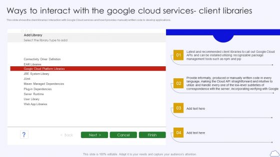 Ways To Interact With The Google Cloud Google Cloud Computing System Pictures PDF Ways To Interact With The Google Cloud Google Cloud Computing System Pictures PDF
