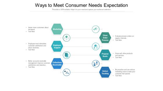 Ways To Meet Consumer Needs Expectation Ppt PowerPoint Presentation Slides Graphics