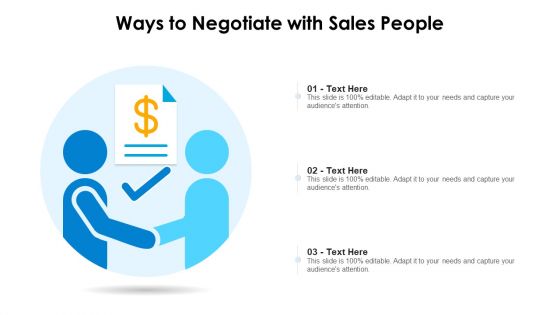 Ways To Negotiate With Sales People Introduction PDF
