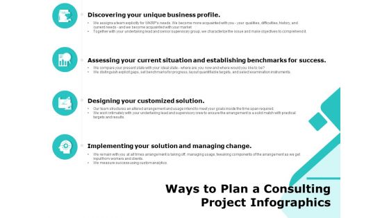 Ways To Plan A Consulting Project Infographics Ppt PowerPoint Presentationmodel Brochure PDF