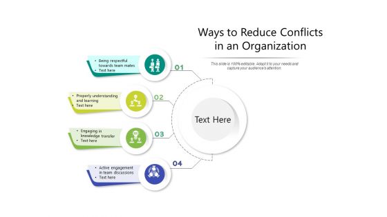 Ways To Reduce Conflicts In An Organization Ppt PowerPoint Presentation Styles Objects PDF Ways To Reduce Conflicts In An Organization Ppt PowerPoint Presentation Styles Objects PDF