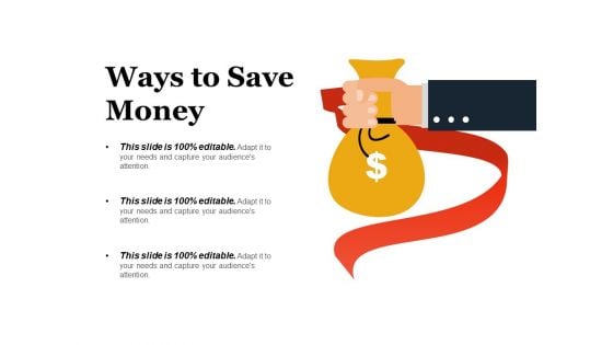 Ways To Save Money Ppt PowerPoint Presentation Pictures Graphics Download