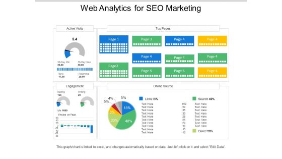 Web Analytics For Seo Marketing Ppt PowerPoint Presentation Examples