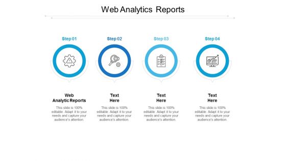 Web Analytics Reports Ppt PowerPoint Presentation Infographics Format Ideas Cpb