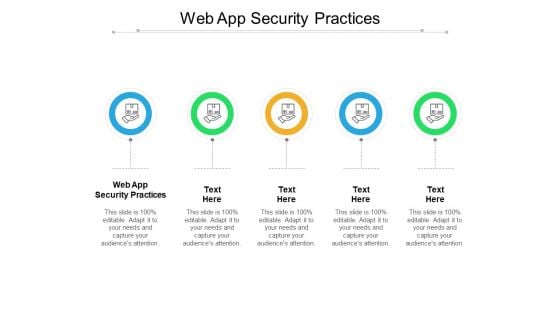 Web App Security Practices Ppt PowerPoint Presentation Show Portfolio Cpb Pdf