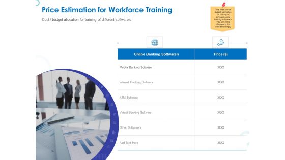 Web Banking For Financial Transactions Price Estimation For Workforce Training Sample PDF