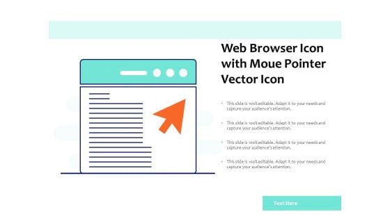 Web Browser Icon With Moue Pointer Vector Icon Ppt PowerPoint Presentation Layouts Visuals PDF