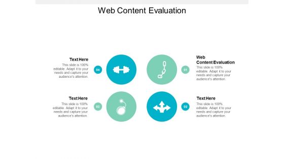Web Content Evaluation Ppt PowerPoint Presentation Outline Template Cpb