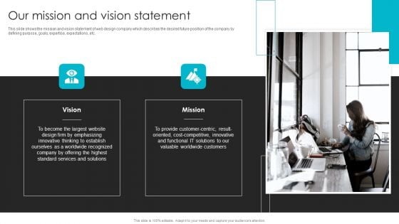 Web Design Company Overview Our Mission And Vision Statement Guidelines PDF Web Design Company Overview Our Mission And Vision Statement Guidelines PDF