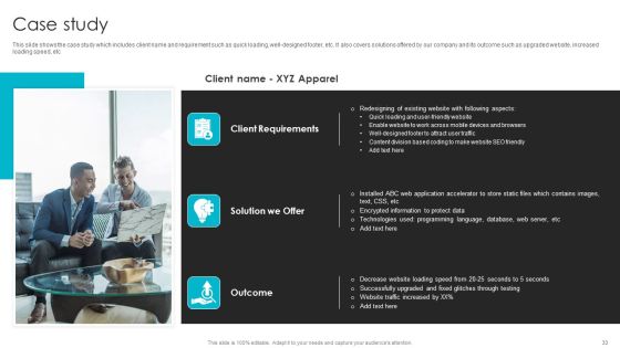 Web Design Company Overview Ppt PowerPoint Presentation Complete With Slides Slide33