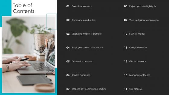 Web Design Company Overview Table Of Contents Clipart PDF Web Design Company Overview Table Of Contents Clipart PDF