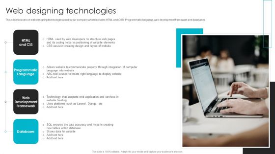 Web Design Company Overview Web Designing Technologies Infographics PDF Web Design Company Overview Web Designing Technologies Infographics PDF