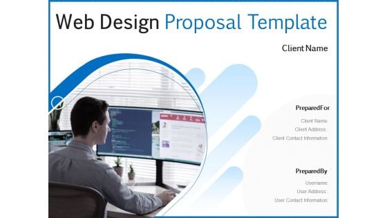 Web Design Proposal Template Ppt PowerPoint Presentation Complete Deck With Slides