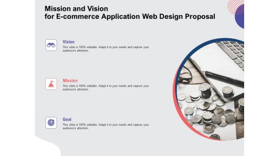 Web Design Services Ecommerce Busines Mission And Vision For E Commerce Application Web Design Proposal Professional PDF