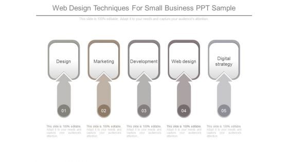 Web Design Techniques For Small Business Ppt Sample
