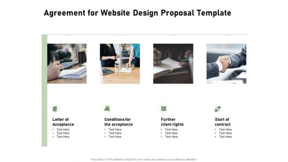 Web Designing Agreement For Website Design Proposal Template Ppt Icon Picture PDF