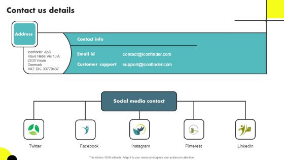 Web Designing Icon Investor Funding Elevator Pitch Deck Contact Us Details Mockup PDF